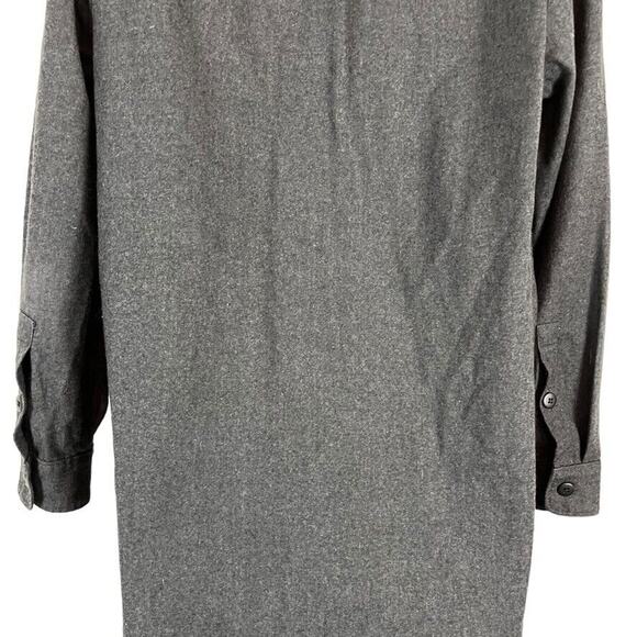 Madwell Womens Charcoal Gray Wool Blend Stretch Shirt Shift Dress sz Small S - Picture 12 of 16